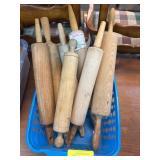 Wooden Rolling Pins in Various Styles