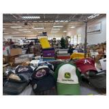 Eight Branded Baseball Caps