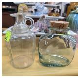 Hazel Atlas Clear and Green Glass Containers