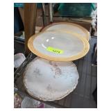 Decorative Plates with Gold Accents