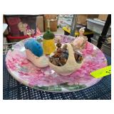 Decorative Ceramic Plate With Figurines