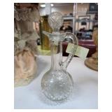 Pressed Glass Cruet with Stopper