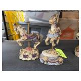 Painted Carousel Horse Figurines