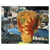 Golden Sunflower Ceramic Mugs