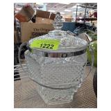Glass Biscuit Jar With Handle and Lid