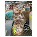 Handmade Ceramic Owl Figurine Signed Etlyle 79