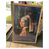 Framed Print of Girl with a Pearl Earring by
