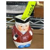 Hand-Painted Ceramic Character Jug