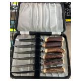 Hiram Wild Sheffield Stag-Handled Knife Set