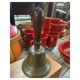 Hand Bell with Wooden Handle and Metal Bell