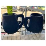 Van Briggle Pottery Mugs with Blue Finish