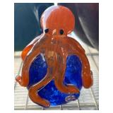 Handcrafted Glass Octopus Figurine