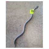 Metallic Snake-Shaped Figurine