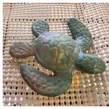 Pottery Turtle Sculpture Signed by Artist