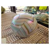 Gibson Art Glass Paperweight With Iridescent