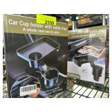 Car Cup Holder With Table Tray Set