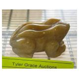 Carved Stone Frog Figurine