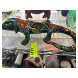 Colorful Ceramic Lizard Figurine from Mexico