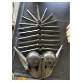 Metal Artwork Depicting Abstract Trilobite