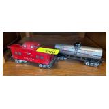 Reading Caboose and Niacet Tank Train Cars