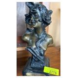 Bronze Celia Bust by Villanis on Base