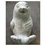 Concrete Seal Pup Garden Statue