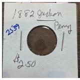 1882 Indian Head Penny in Holder