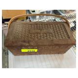 Vintage Plastic Sewing Caddy with Contents