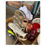 Glassware, Textiles, and Kitchen Items