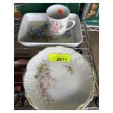 Decorative Ceramic Dishware with Floral Designs