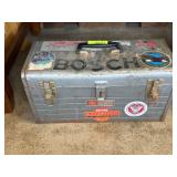 Metal Toolbox With Assorted Hand Tools