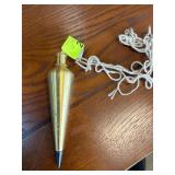 Brass Plumb Bob with Attached String