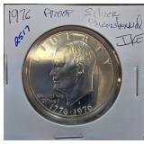 1976 Proof Silver Bicentennial Eisenhower Dollar