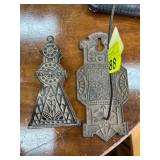 Two Decorative Cast-Iron Items