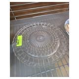 Pressed Glass Dessert or Serving Plate