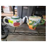 Two Decorative Ceramic Teapots