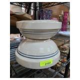Stoneware Mixing Bowl and Stand Set
