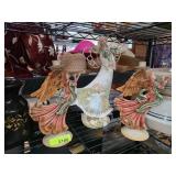 Porcelain Angel Figurine and Candle Holders Set