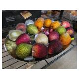 Decorative Glittered Artificial Fruits