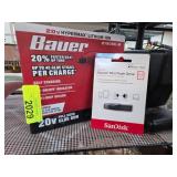 Bauer Glue Gun, SanDisk Flash Drive, Swingline