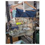 Art Deco-Style Vintage Mirror with Chain