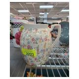 Floral Pitcher by Steubenville Ivory