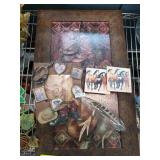 Western-Themed Decor with Frame and Accessories