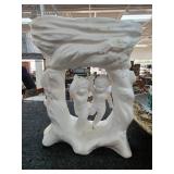 1953 McCoy White Ceramic Figurine Display