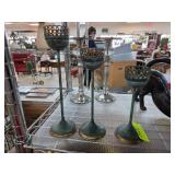 Metal and Glass Candlestick Holders