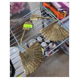 Brass Fan-Shaped Drapery Stays