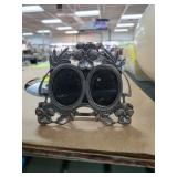 Sterling Silver Double Oval Picture Frame