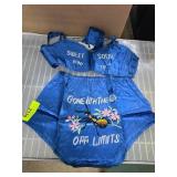 1950s-60s Blue Embroidered Lingerie Set