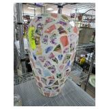 Mosaic-Style Ceramic Vase with Colorful Shard Desi
