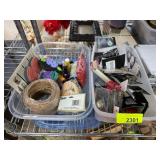Crafting Supplies Lot in Plastic Containers